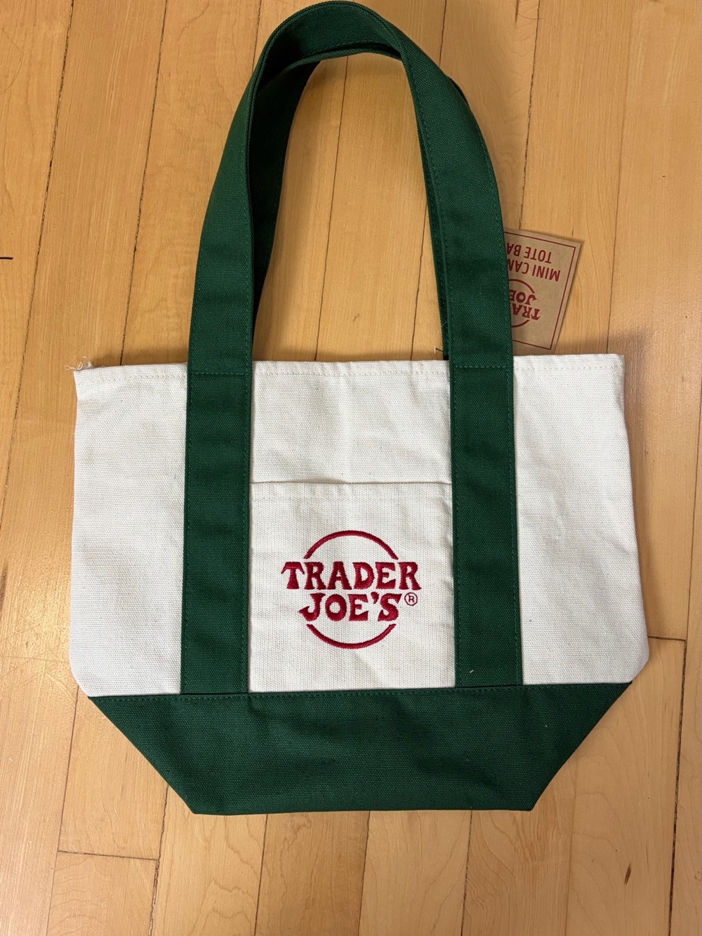 Trader Joe’s Mini Canvas Tote Bag - Picture 2 of 7